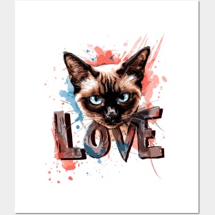 Siamese cat Posters and Art